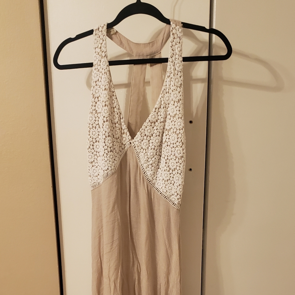 Tan maxi dress